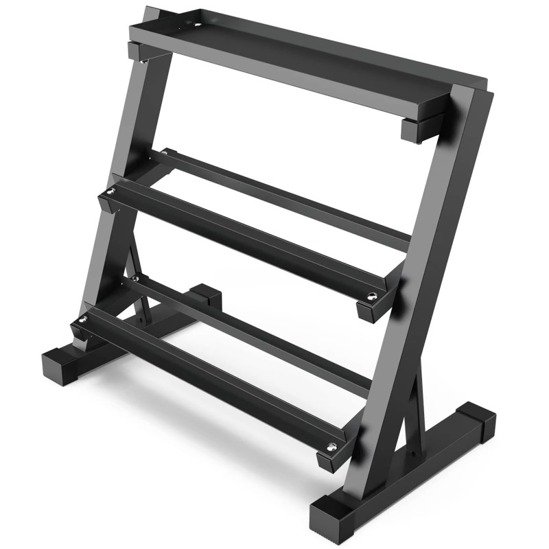 Heavy Equipment Usa - 3-Tier Dumbbell Storage Rack 8pairs 10pairs