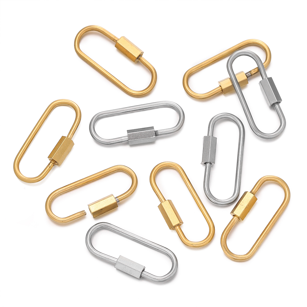 Heavy Equipment Attachments - 5pcs Stainless Steel Quick Link Ring