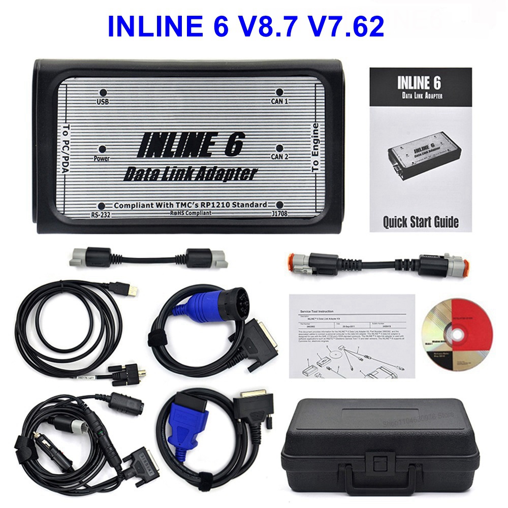 Heavy Equipment Diagnostic Tool - INLINE 6 V8.7 V7.62 Data Heavy
