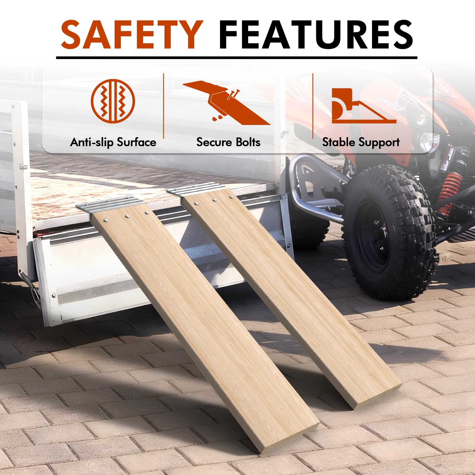Anti-Slip Loading Ramp Kit for - Vehicle Heavy Equipment 评论和价格