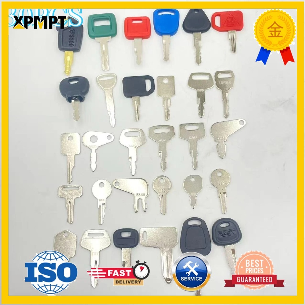 30PCS Heavy Equipment Keys Set - Heavy Equipment Komatsu 评论和价格
