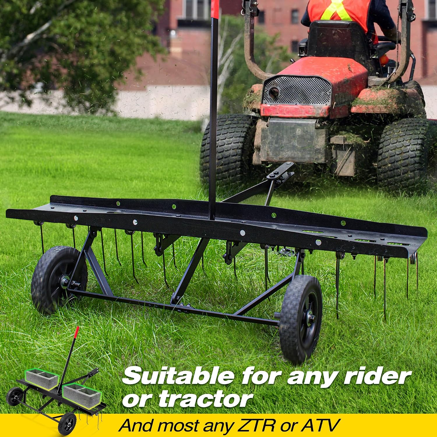 Tow Behind Lawn Dethatcher Rak - Heavy Equipment Attachments 评论和价格