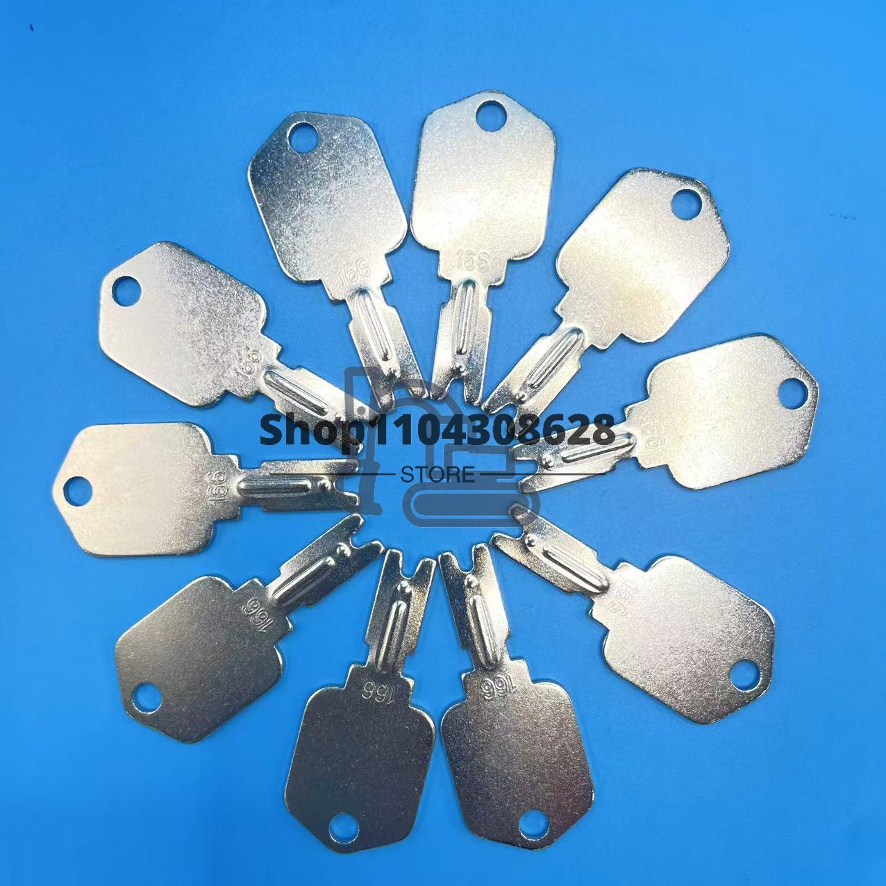 10PCS 166 Ignition Keys Forkli - Heavy Equipment Komatsu 评论和价格