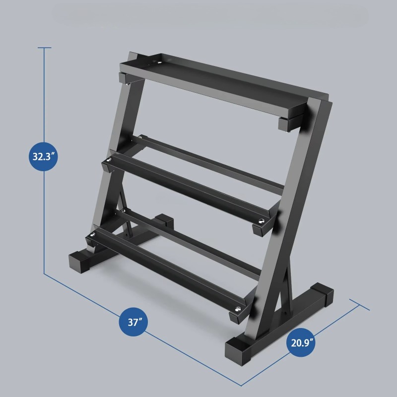 3-Tier Dumbbell Storage Rack 8 - Heavy Equipment Usa 评论和价格