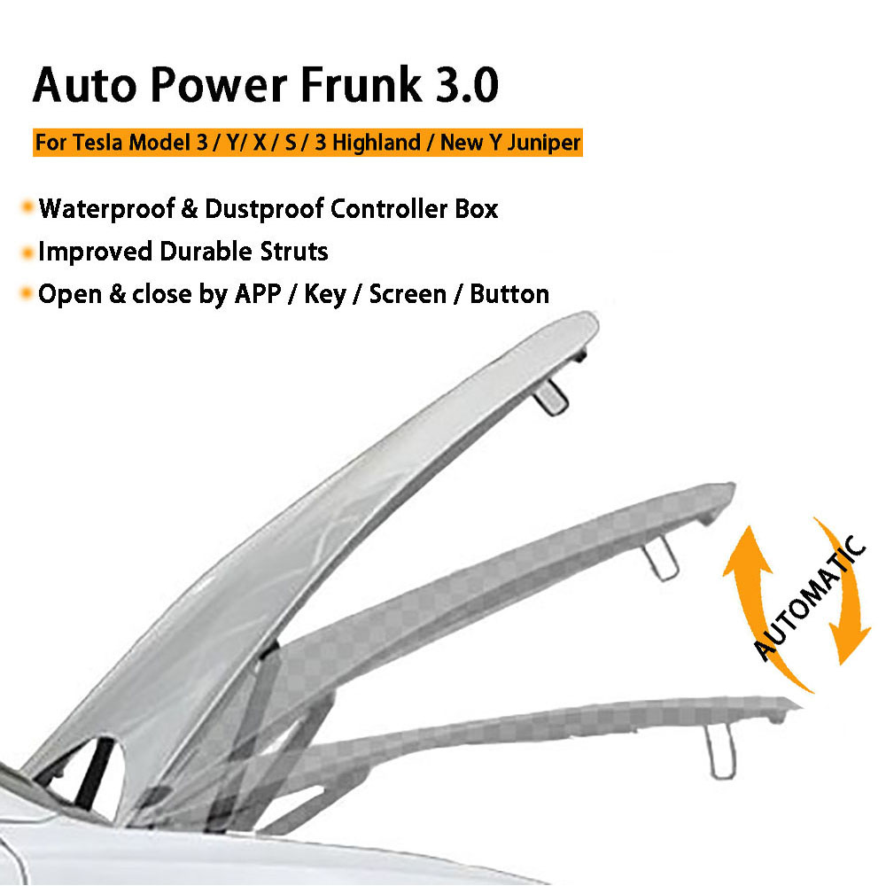 Auto Power Frunk 3.0 for Tesla - Heavy Equipment Lift 评论和价格