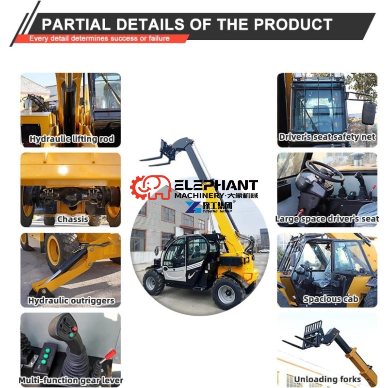 4 Ton 14m Telehandler Forklift - Telescopic Handler Boom 评论和价格